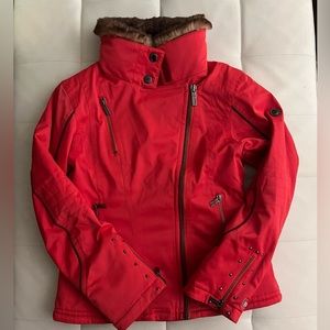 EUC Spyder Res Women’s Ski Coat with Faux Fur Hood Sz 6